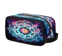 Trousse de toilette Galaxy Space Boho Mandala pour homme et femme, trousse de maquillage avec poignée, trousse de rasage de voyage, trousse de toilette étanche, portable pour salle de sport, vacances