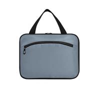 Trousse de toilette gris ardoise de couleur unie unie à suspendre pour homme avec crochet, trousse de toilette pour adultes, trousse de toilette pour adultes, sac de camping, taille L