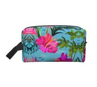 Trousse de toilette Hello Hawaï pour homme, trousse de toilette de voyage, grande capacité pour femme, blanc, Taille unique