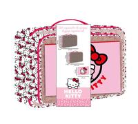 ARTESANÍA CERDÁ – Trousse toilette voyage Hello Kitty, set maquillage motif kawaii filles & femmes
