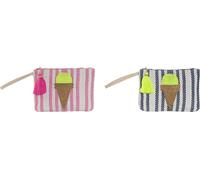 Trousse de toilette Home ESPRIT Bleu Rose 26 x 2 x 19 cm (2 pièces)