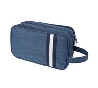 Trousse de Toilette Hommes et Femmes, Trousse de Maquillage Sac de Toilette Accessoires de Voyage Organisateur de Toilette pour la Salle de Bain la Gym et Les Vacances (Bleu Marine)