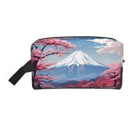 Trousse de toilette japonaise avec imprimé paysage du Mont Fuji pour homme et femme, pour voyage, salle de sport, quotidien