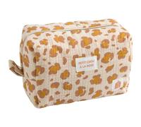 Trousse De Toilette En Gaze De Coton Imprimé Léopard - Leopard Ecru/rose TU