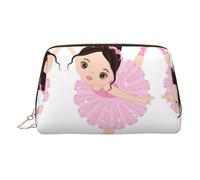Trousse de toilette Little Ballerina Dancing Girl - Organiseur de maquillage pour pinceaux de maquillage, rouges à lèvres, doré, Taille unique, Trousse de toilette