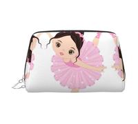 Trousse de toilette Little Ballerina Dancing Girl - Organiseur de maquillage pour pinceaux de maquillage, rouges à lèvres, Argenté., Taille unique, Trousse de toilette