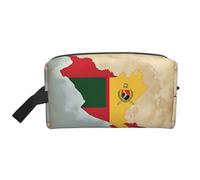 Trousse de toilette Map02 avec drapeau du Timor-Leste pour homme, trousse de toilette de voyage, grande capacité pour femme, blanc, Taille unique