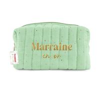 Trousse de toilette marraine en or
