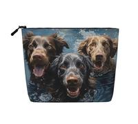 Trousse de toilette mathématiques et physique pour femme, trousse de maquillage de voyage, organiseur quotidien avec fermeture éclair, Chiens labrador, Taille unique