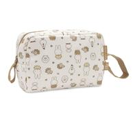 Jollein Trousse bébé - Miffy Family Farm - trousse de toilette bébé - pratique pour les déplacements - pochette de rangement bébé - pour jouets bébé et accessoires de change - avec fermeture éclair