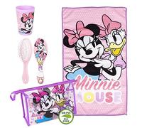 Trousse de Toilette Minnie Mouse - Fermeture Éclair - 23 x 15 x 8 cm - Inclut des Accessoires - Imperméable - Vanity Idéal pour Voyager - Produit Original Conçu en Espagne