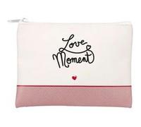 Trousse de Toilette Mots d'Amour 19cm Blanc Blanc G