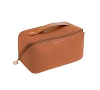 Trousse de toilette multifonction, Couleur caramel.