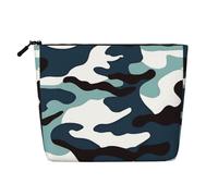 Trousse de Toilette multifonctionnelle imperméable et Grande capacité, Camouflage Marin, avec Fermeture éclair, idéale pour Les Voyages d'affaires et la Maison. Porte-Monnaie et Sac à cosmétiques m
