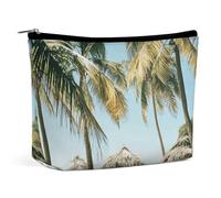Trousse de Toilette Palm Trees on The Beach avec Fermeture éclair, Grande t