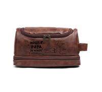 Trousse de Toilette personnalisée pour Homme, Sac de Lavage avec Noms Meilleur Cadeau de Papa pour la fête des pères Anniversaire Noël (A 5noms)