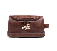 Trousse de Toilette personnalisée pour Homme, Sac de Lavage avec Noms Meilleur Cadeau de Papa pour la fête des pères Anniversaire Noël (B 5noms)