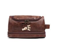 Trousse de Toilette personnalisée pour Homme, Sac de Lavage avec Noms Meilleur Cadeau de Papa pour la fête des pères Anniversaire Noël (B 4noms)