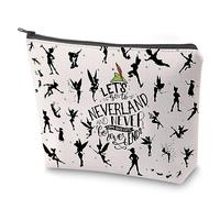 Trousse de toilette Peter Cartoon Lets Go to Neverland and Never Come Back Until Forever End avec fermeture éclair, To Neverland, Non