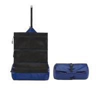 Trousse de Toilette Pliable Voyage, 1 pièce, Portable for Hommes, séparation sèche et Humide, Pochette Rangement Lavage, Trousse Maquillage étanche for Femmes pour Voyage(Dark Blue)