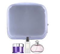 Trousse De Toilette Portable, À Cosmétiques Transparente | Sac Organisateur Maquillage Transparent avec Fermeture Éclair - Cosmétique Transparent, Pochette