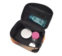Trousse de toilette portable à rabat avec poignée pour femme et utilisation quotidienne Motif baseball et gants, Voilier Sunset Beach, Taille unique, Trousse de maquillage