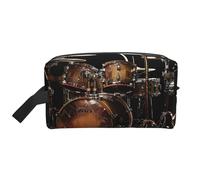 Trousse de toilette portable avec imprimé léopard - Résistante à l'eau - Pour salle de bain, douche, maquillage - Pour homme et femme, Batterie cool, One Size, Trousse de maquillage