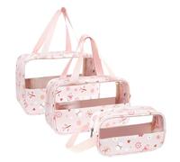 Trousse de toilette portable en PVC pour femme, C - rose., 30x10x21cm