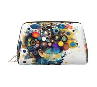 Trousse de toilette portable pour femme - Intelligence artificielle - Pour voyage, doré, Taille unique, Trousse de toilette