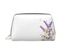 Trousse de toilette portable pour femme Motif fleur de lavande, doré, Taille unique, Trousse de toilette
