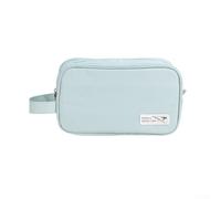 Trousse de toilette portable résistante à l'eau, organiseur humide et sec pour voyage avec plusieurs compartiments pour séparer le maquillage et les articles de toilette, légère et compacte (bleu peu