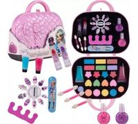 Trousse de toilette pour bébé avec accessoires de maquillage, rose