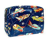 Trousse de toilette pour femme avec inscription « Kids Taking A Train Over The Rainbow » - Joli sac à main tendance et étanche - Trousse de toilette de voyage spacieuse - Cadeau pour filles,