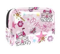 Trousse de toilette pour femme avec inscription « Kids Taking A Train Over The Rainbow » - Joli sac à main tendance et étanche - Trousse de toilette de voyage spacieuse - Cadeau pour filles,