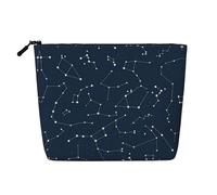 Trousse de toilette pour femme avec motif herbe de cochon d'Inde, trousse de toilette simple couche, adaptée pour le rangement quotidien, les voyages et les voyages d'affaires., Brille dans le noir