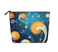 Trousse de toilette pour femme, motif cerf, motif buffle, sac de voyage portable, organiseur quotidien avec fermeture éclair, Joli escargot., Taille unique