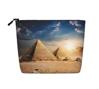 Trousse de toilette pour femme, motif patte d'ours, trousse de toilette simple couche, adaptée pour le rangement quotidien, les voyages et les voyages d'affaires., Égypte ancienne, Taille unique