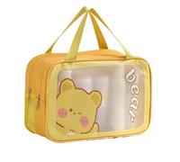 Trousse de toilette pour femme | Sac de rangement de voyage de grande capacité pour articles de toilette - Pochette de rangement portable pour shampooing, lotions, nettoyants pour le visage, jaune,