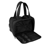 Trousse de toilette pour femme - Trousse de toilette portable avec poignée de transport - Pour maquillage, accessoires, shampooing, articles d'huile, vie quotidienne, Noir , 1 pièce