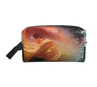 Trousse de toilette pour femmes et hommes - Trousse de maquillage de voyage - Organisateurs de maquillage - Trousse de toilette à suspendre - Grande capacité pour les voyages, Collision liquide,