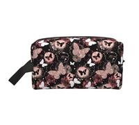 Trousse de toilette pour homme et femme, motif papillon, 1 trousse de voyage, trousse de maquillage, trousse de toilette suspendue pour accessoires de voyage