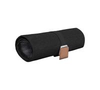 Trousse de toilette pour homme - Étanche - En polyuréthane - Pour rouleau de salle de bain - Compact - Pour les voyages courts - Accessoires de gym - Léger à suspendre, Noir , Beauté de masse