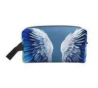 Trousse de toilette pour homme, trousse de toilette de voyage spacieuse avec motif ailes d'ange pour femme, blanc, Taille unique