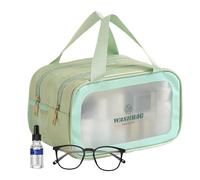 Trousse de toilette pour voyage Sac de voyage Sac de transport Grande Capacité Sac tactile Portable Sac de shampooing cosmétique pour lotions Nettoyant pour le visage, vert, Voir description, Voir