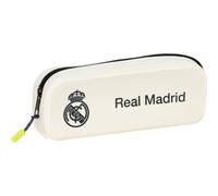Trousse de Toilette Real Madrid Saison 25/26 pour Voyage, Salle de Sport et Salle de Bain - Trousse de Toilette Real Madrid avec Compartiments, poignée à Suspendre et Fermeture zippée