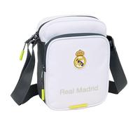 Trousse de toilette Real Madrid saison 25/26 pour voyage, salle de sport et salle de bain - Trousse de toilette Real Madrid avec compartiments, poignée à suspendre et fermeture zippée