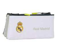 Trousse de Toilette Real Madrid Saison 25/26 pour Voyage, Salle de Sport et Salle de Bain - Trousse de Toilette Real Madrid avec Compartiments, poignée à Suspendre et Fermeture zippée