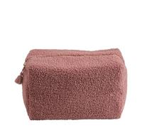 Mathilde M. Trousse de Toilette rectangulaire Bouclette Rose - Grand modèle