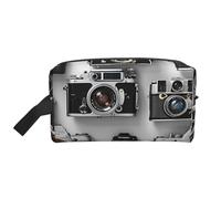 Trousse de toilette rétro avec imprimé sirène, trousse de toilette de voyage, résistante à l'eau, sac de rangement de salle de bain, sac de maquillage avec poignée pour homme et femme, Retro Cool