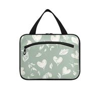 Trousse de toilette romantique verte à suspendre pour homme avec crochet, sac à pharmacie tendance pour voyage, maquillage, randonnée, bolso de para Mujer L